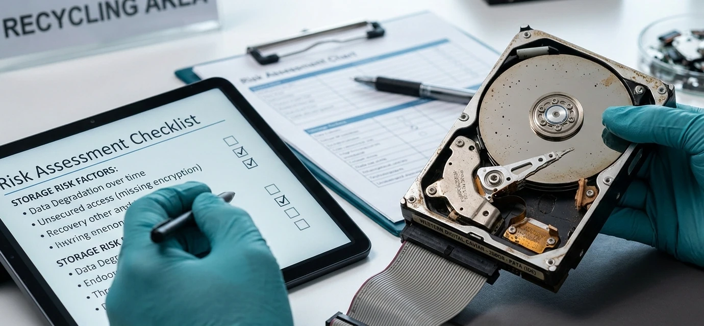 The Risk of Storing Old Hard Drives vs Recycling Them