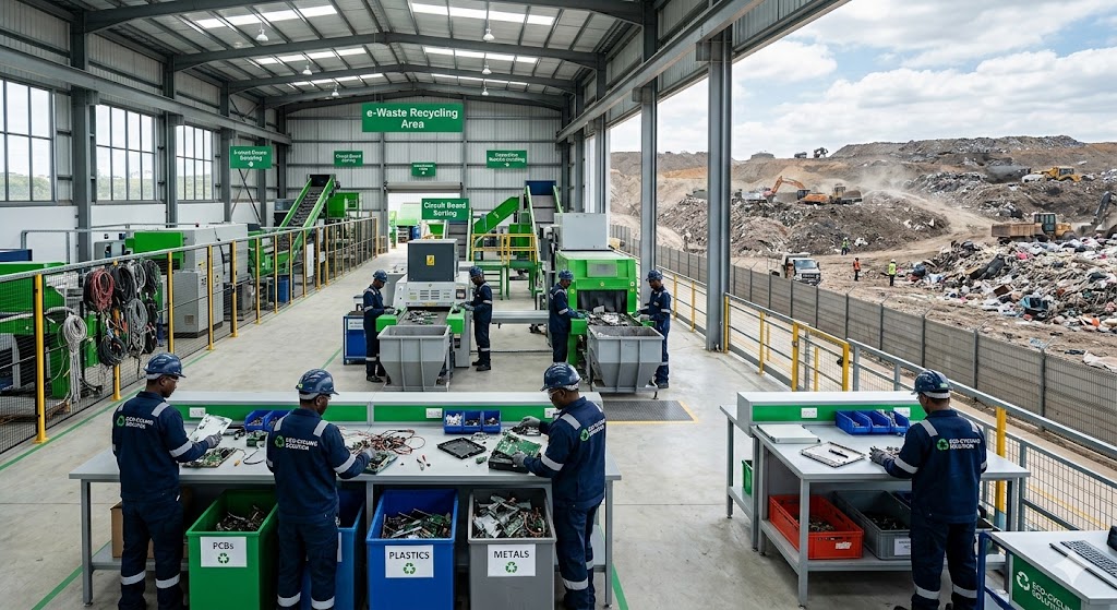 Landfill vs certified recycling environmental impact