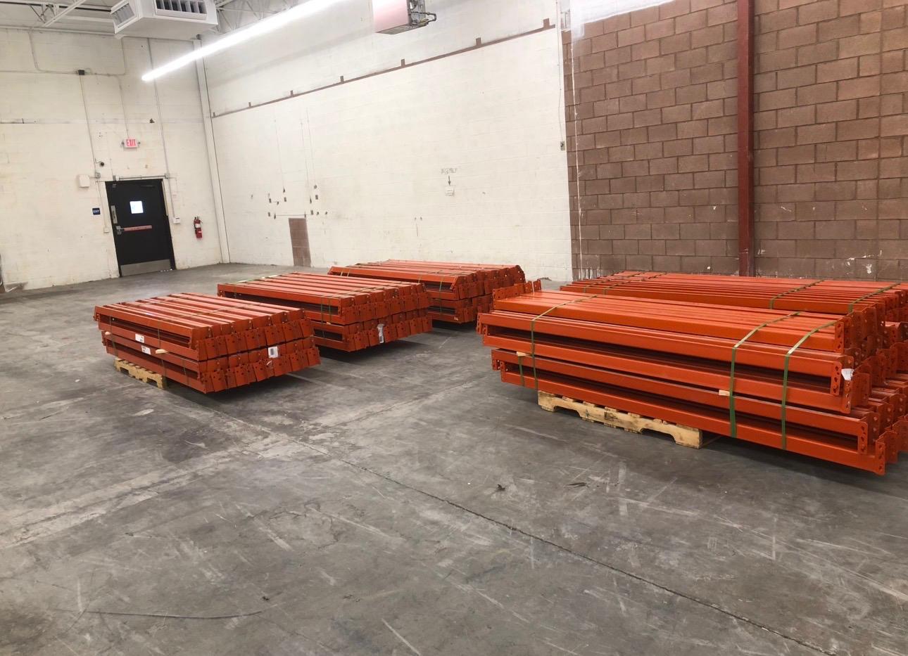 Empty warehouse after broom-clean floor remediation